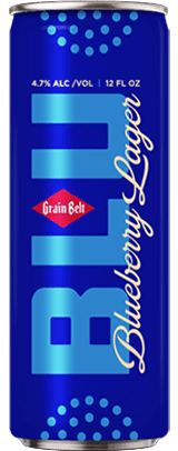 grainbelt blu blueberry lager slim can